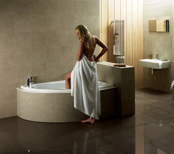 Aqua Orlah 1500 X 1040mm Offset Corner Whirlpool Bath 1 Aqua Orlah 1500 X 1040mm Offset Corner Whirlpool Bath