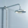 Croydex Traditional Rain Chrome Head Set With Fixed Arm And Hose