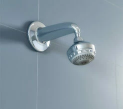 Aqualisa Chrome Turbostream Fixed Powerful Shower Head And Wall Arm
