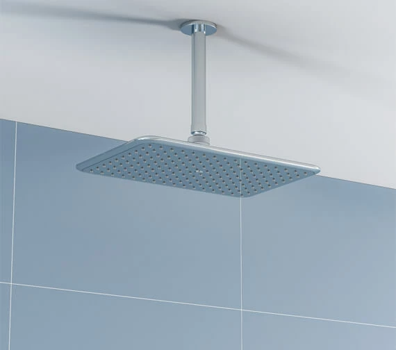 Crosswater Essence 320 X 210mm Rectangular Chrome Shower Head - FH321C 1 Crosswater Essence 320 X 210mm Rectangular Chrome Shower Head - FH321C