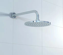 Crosswater Fusion Chrome 250mm Round Fixed Head And 340mm Wall Arm