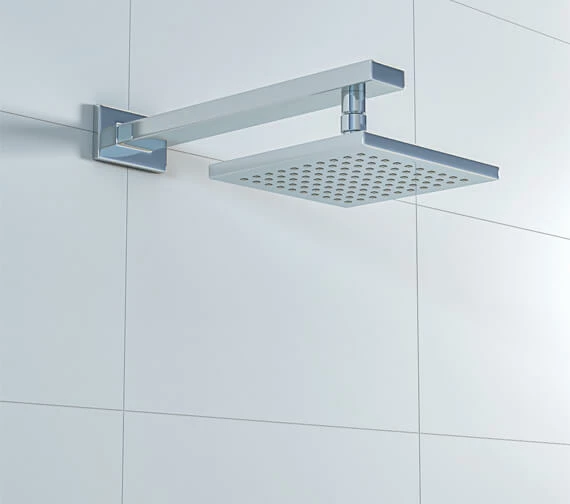 Nuie 200mm ABS Fixed Shower Head 1 Nuie 200mm ABS Fixed Shower Head