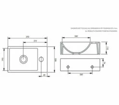 Tavistock Matrix Wall Hung Compact 370mm 1 Tap Hole Basin -Duravit Sales Shop M700 2022 8 17 7 37 3 866