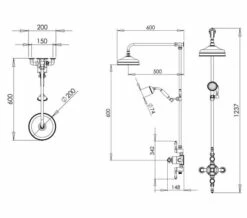 Tavistock Varsity Chrome Thermostatic Exposed Shower Valve System -Duravit Sales Shop M700 2022 8 18 10 12 36 872