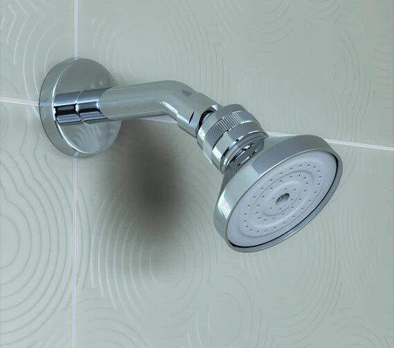 Deva 2 Inch Chrome Brass Head Shower With Swivel Joint 4 Deva 2 Inch Chrome Brass Head Shower With Swivel Joint - Image 4