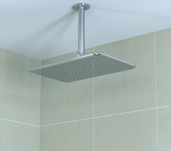 Crosswater Essence 320 X 210mm Rectangular Chrome Shower Head - FH321C 3 Crosswater Essence 320 X 210mm Rectangular Chrome Shower Head - FH321C - Image 3