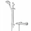 Bristan Design Utility Chrome Bar Shower Mixer With Adjustable Riser Kit