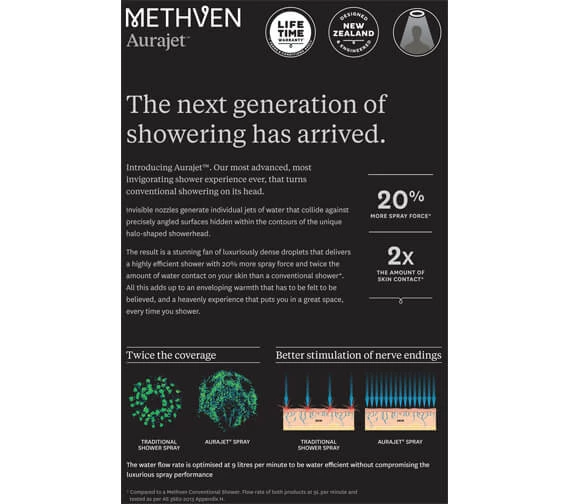 Methven Aio Aurajet Chrome Shower Handset 3 Methven Aio Aurajet Chrome Shower Handset - Image 3