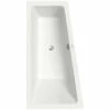 Duravit No.1 1500 X 800mm Trapezoidal Corner Bath With Backrest Slope