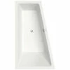 Duravit No.1 1700 X 1000mm Trapezoidal Corner Bath With Backrest Slope