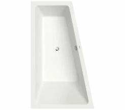 Duravit No.1 1700 X 1000mm Trapezoidal Corner Bath With Backrest Slope