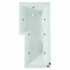 Aqua Edition Blok L Shaped Whirlpool Shower Bath With Front Panel