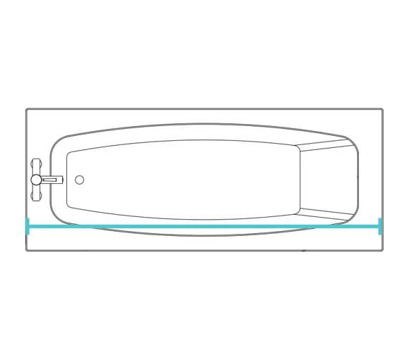 Croydex Professional Profile 800 Straight Curtain Rail 5 Croydex Professional Profile 800 Straight Curtain Rail - Image 5