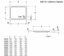 Duravit D-Code Acrylic Rectangular Shower Tray -Duravit Sales Shop M700 2022 9 20 16 13 56 824
