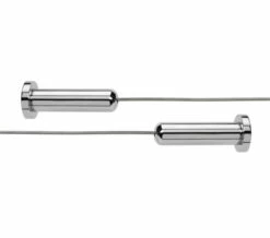 Croydex Wireline Non-Hinged Chrome Shower Curtain Rail