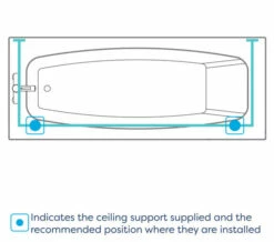 Croydex Premier U-Shaped Chrome Shower Curtain Rod -Duravit Sales Shop M700 2022 9 5 7 4 46 246