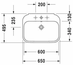 Duravit Happy D2 White Washbasin With Overflow -Duravit Sales Shop M700 2022 9 6 8 23 52 558