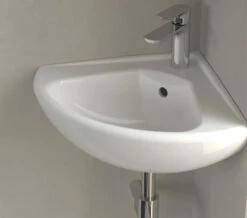 Villeroy & Boch Villeroy And Boch O.Novo 415mm 1 Taphole White Alpin Corner Basin With Overflow -Duravit Sales Shop M700 2023 1 10 12 7 54 975