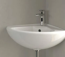 Villeroy & Boch Villeroy And Boch O.Novo 415mm 1 Taphole White Alpin Corner Basin With Overflow -Duravit Sales Shop M700 2023 1 10 12 8 2 658