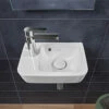 Villeroy & Boch Villeroy And Boch O.Novo 360mm 1 Taphole White Alpin Compact Basin With Overflow
