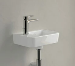 Villeroy & Boch Villeroy And Boch O.Novo 360mm 1 Taphole White Alpin Compact Basin With Overflow -Duravit Sales Shop M700 2023 1 11 13 8 19 7