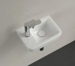 Villeroy & Boch Villeroy And Boch O.Novo 360mm 1 Taphole White Alpin Compact Basin With Overflow -Duravit Sales Shop M700 2023 1 11 13 8 39 736