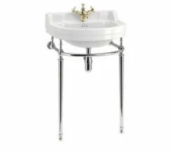 Burlington Edwardian Round 560mm Basin With Wash Stand