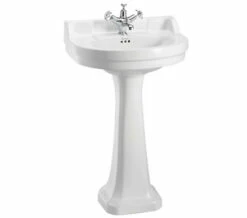Burlington Edwardian 560mm Round White Basin