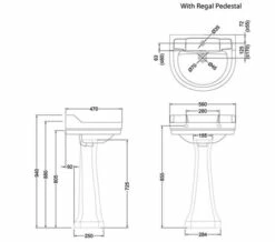 Burlington Edwardian 560mm Round White Basin -Duravit Sales Shop M700 2023 1 16 7 45 52 176