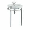 Burlington Victorian 565mm White Medium Basin With Wash Stand