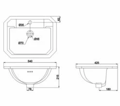 Burlington 540mm White Fully Inset Vanity Basin -Duravit Sales Shop M700 2023 1 17 8 52 35 249
