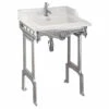 Burlington Classic Rectangular Washbasin With Aluminium Washstand