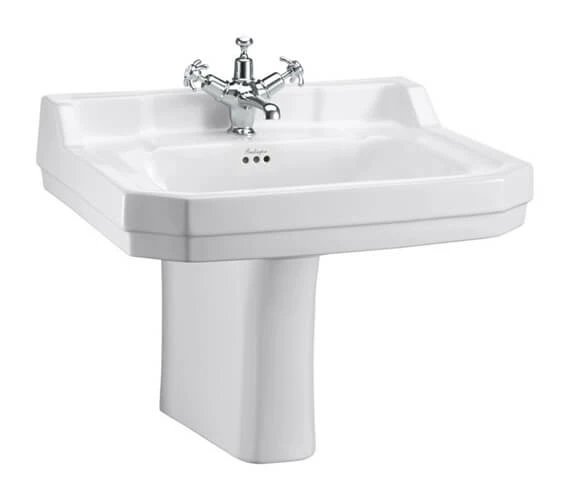 Burlington Edwardian 620mm White Rectangular Basin 1 Burlington Edwardian 620mm White Rectangular Basin