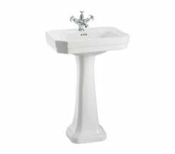 Burlington Victorian 565mm White Rectangular Washbasin