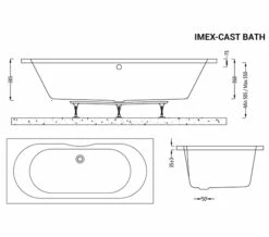 IMEX Wave 1800 X 800mm White Double Ended Bath 11 IMEX Wave 1800 X 800mm White Double Ended Bath -Duravit Sales Shop M700 2023 2 10 14 23 17 517