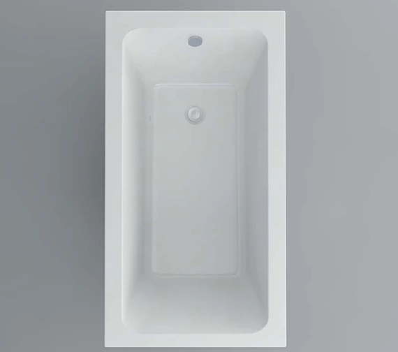 IMEX Quadro 1300 X 700mm White Single Ended Bath 1 IMEX Quadro 1300 X 700mm White Single Ended Bath