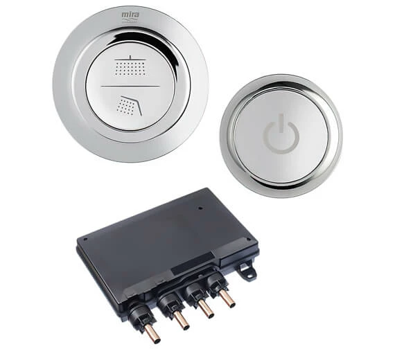 Mira Mode Maxim Concealed Dual Thermostatic Digital Mixer Shower White-Chrome 3 Mira Mode Maxim Concealed Dual Thermostatic Digital Mixer Shower White-Chrome - Image 3