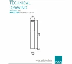 Vado Zoo Single Function Chrome Shower Handset -Duravit Sales Shop M700 2023 2 7 11 14 35 349