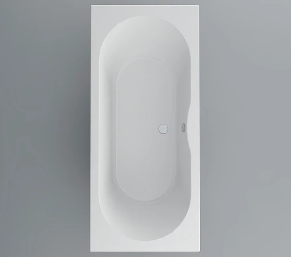 IMEX Wave 1800 X 800mm White Double Ended Bath 2 IMEX Wave 1800 X 800mm White Double Ended Bath - Image 2