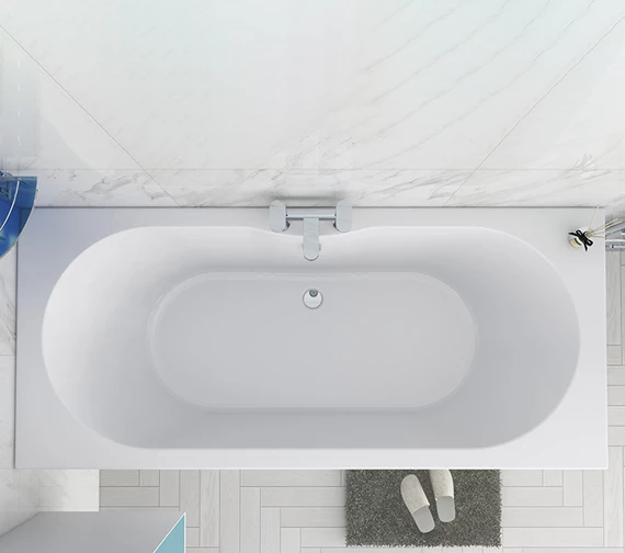 IMEX Wave 1800 X 800mm White Double Ended Bath 6 IMEX Wave 1800 X 800mm White Double Ended Bath - Image 6