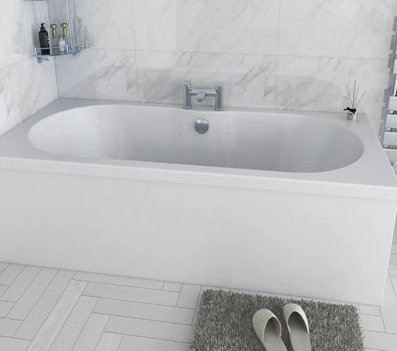 IMEX Wave 1800 X 800mm White Double Ended Bath 7 IMEX Wave 1800 X 800mm White Double Ended Bath - Image 7