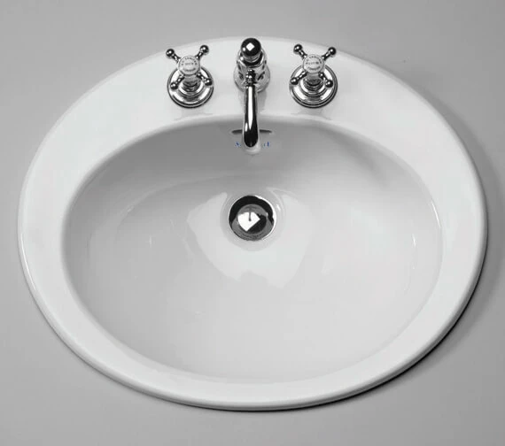 Silverdale Belgravia 565 X 460mm Coquet Inset Vanity Basin 3 Silverdale Belgravia 565 X 460mm Coquet Inset Vanity Basin - Image 3