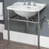 Silverdale Balasani 600 X 490mm Basin And Chrome Stand