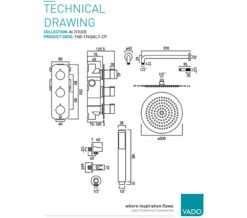 Vado Tablet Altitude Vertical 2 Outlet Chrome Thermostatic Shower Package -Duravit Sales Shop M700 2023 3 14 7 53 32 491