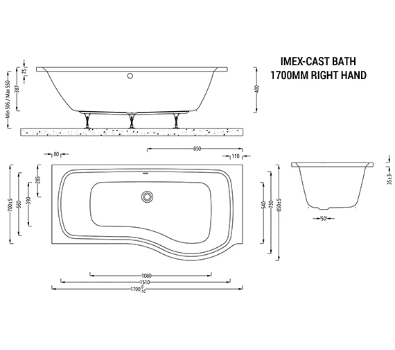 IMEX Ronda Shower Bath 5 IMEX Ronda Shower Bath - Image 5