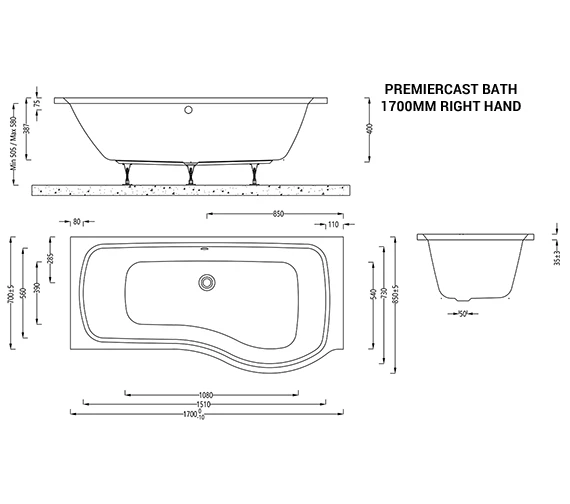 IMEX Ronda Shower Bath 9 IMEX Ronda Shower Bath - Image 9