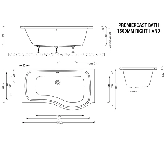 IMEX Ronda Shower Bath 8 IMEX Ronda Shower Bath - Image 8