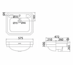 Burlington 580mm White Semi Recessed Basin 5 Burlington 580mm White Semi Recessed Basin -Duravit Sales Shop M700 2023 3 28 7 47 54 890