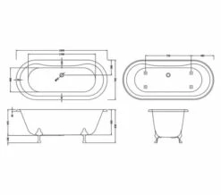 Hudson Reed Kingsbury Double Ended Freestanding Acrylic Bath White -Duravit Sales Shop M700 2023 4 12 5 5 32 94