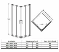 Nuie Pacific Aegean Corner Entry Shower Enclosure -Duravit Sales Shop M700 2023 4 4 7 56 20 868